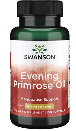 Swanson Olej z wiesiołka Swanson, 500 mg, 100 kapsułek żelowych