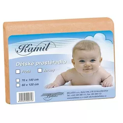 Bellatex Prześcieradło dziecięce frotte łososiowy, 60 x 120 cm