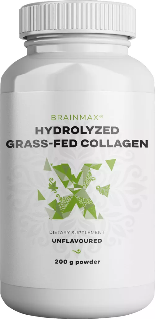 BrainMax Kolagen Hydrolizowany, Grass-fed Collagen, 200 g