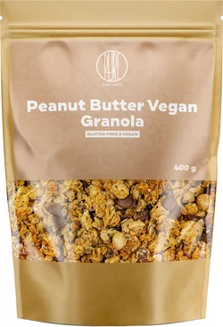 BrainMax Pure Peanut Butter Vegan Granola, granola z masłem orzechowym, 400 g