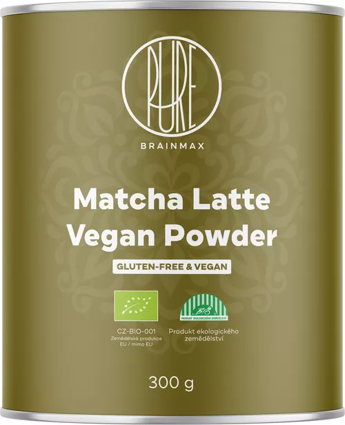 BrainMax BranMax Pure Matcha Latte Vegan, BIO, 300 g