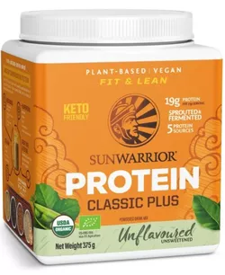Sunwarrior Classic Plus Organiczne białko bezsmakowe, białko, bezsmakowe, BIO, 375 g