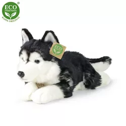 Rappa Pluszowy pies husky, 36 cm ECO-FRIENDLY