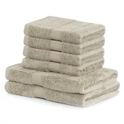 DecoKing Zestaw ręczników Bamby beżowy, 4 szt. 50 x 100 cm, 2 szt. 70 x 140 cm
