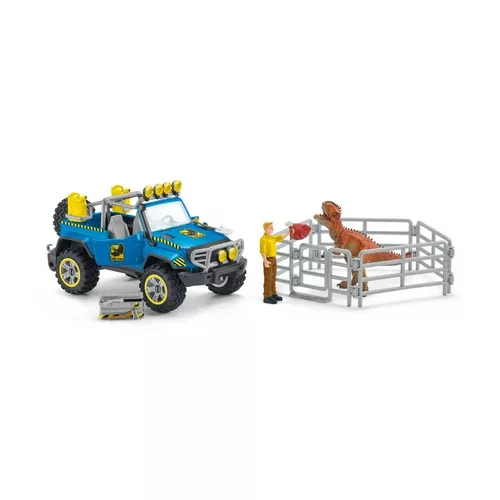 Schleich 41464 Wóz terenowy z wybiegiem zewnętrznym dla dinozaura