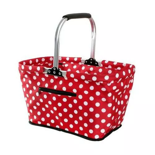 Toro Składany kosz na zakupy Dots 48 x 28 x 28 cm