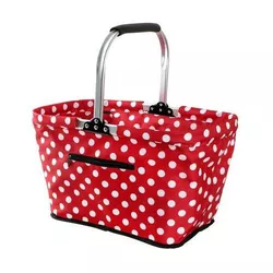 Toro Składany kosz na zakupy Dots 48 x 28 x 28 cm