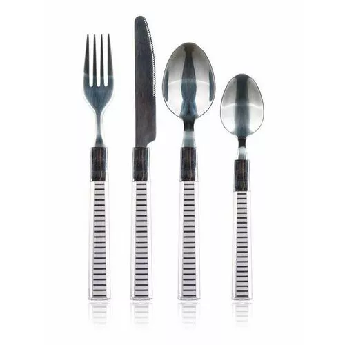 Banquet Zestaw sztućców ze stali nierdzewnej z plastikową rączką LINES, 24 szt.
