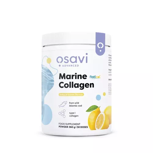 Osavi Kolagen Morski Dziki Dorsz Cytrynowy, Kolagen Morski z Dzikiego Dorsza, Cytryna, 360 g