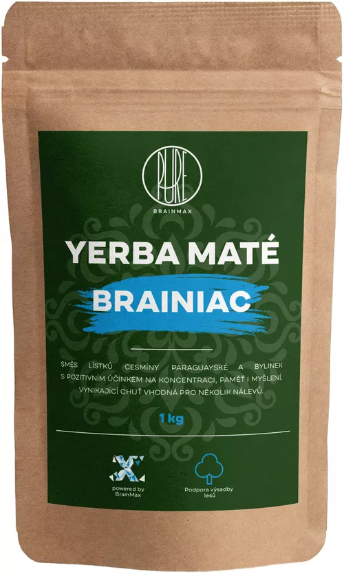 BrainMax Pure Yerba Mate, Brainiac, 1000 g