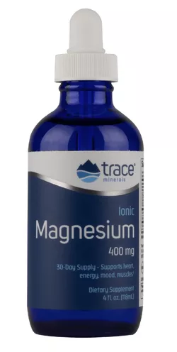 Trace Minerals Magnez jonowy, Magnez zjonizowany, 400 mg, 118 ml
