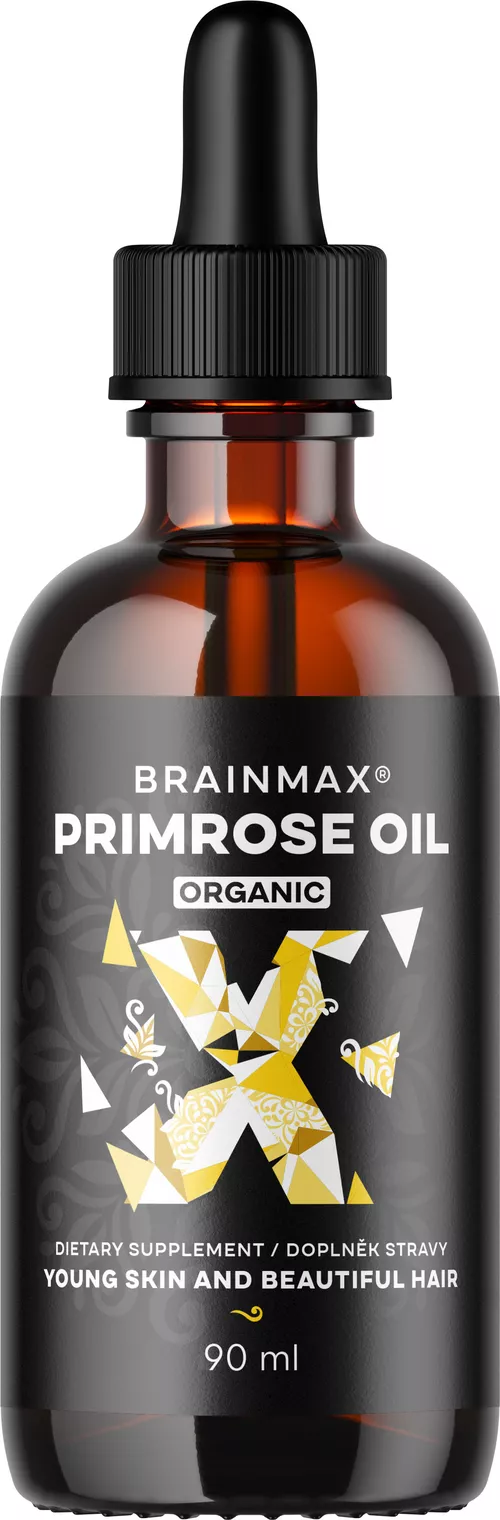 BrainMax Primrose oil BIO, olej z wiesiołka, 90 ml