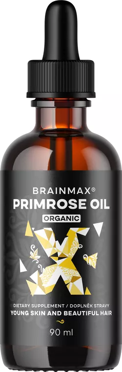 BrainMax Primrose oil BIO, olej z wiesiołka, 90 ml