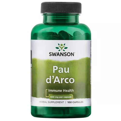 Swanson Pau d'Arco (Lapacho), 500 mg, 100 kapsułek
