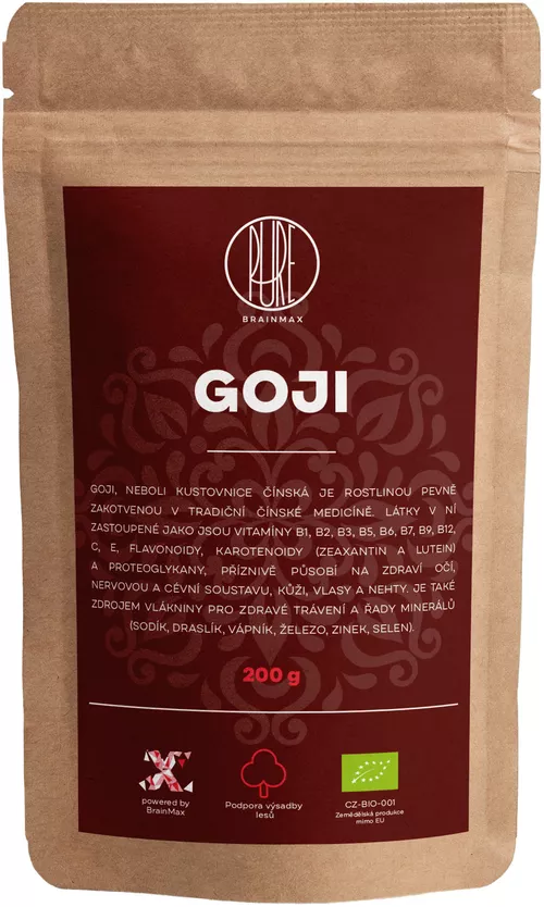 BrainMax Pure Goji suszone BIO, 200 g