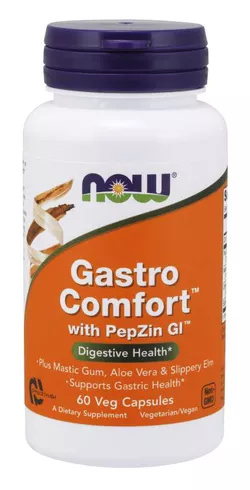 Now® Foods NOW Gastro Comfort z PepZin GI, 60 kapsułek roślinnych
