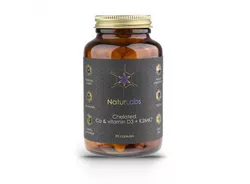 NaturLabs - Wapń Chelatowany + D3 & K2, 90 kapsułek