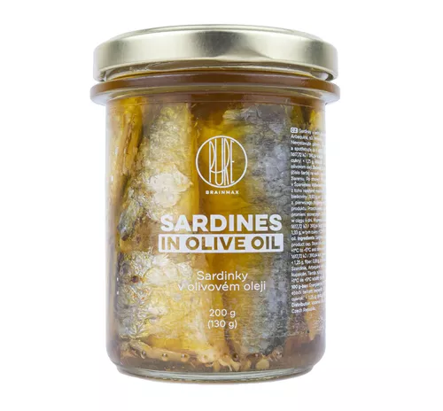 BrainMax Pure Sardynki w oliwie z oliwek extra virgin, 195 g