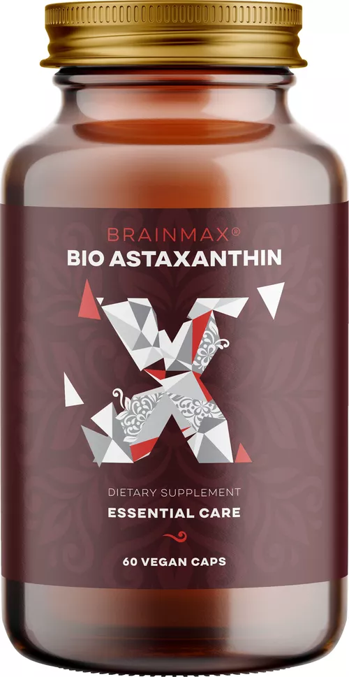 BrainMax Astaxanthin (Astaksantyna) BIO, 8 mg, 60 kapsułek roślinnych