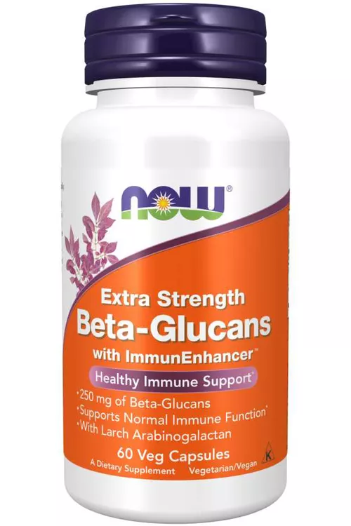 Now® Foods NOW Beta glukany z ImmunEnhancer Extra, Extra Strength, 60 kapsułek roślinnych