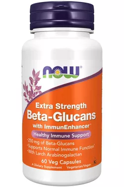 Now® Foods NOW Beta glukany z ImmunEnhancer Extra, Extra Strength, 60 kapsułek roślinnych