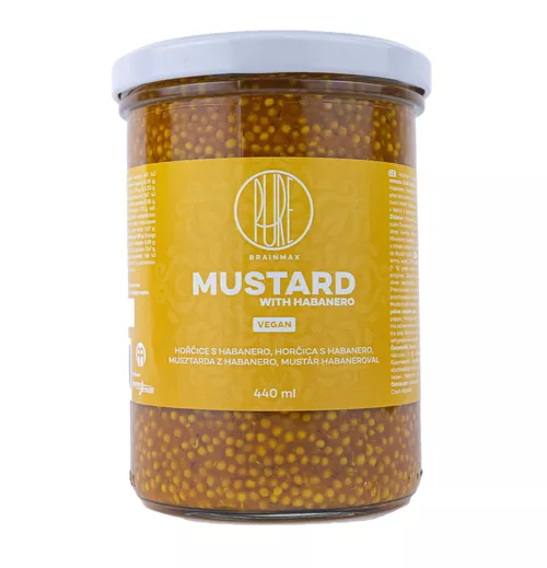BrainMax Pure Habanero Mustard, Musztarda z Habanero, 440 ml