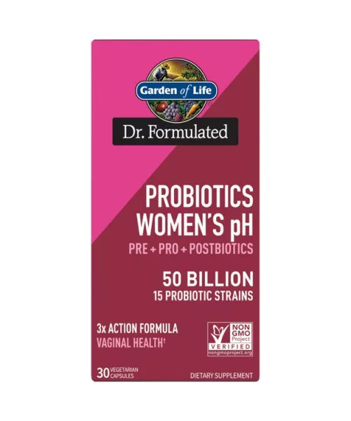 Garden of life Dr. Formułowane probiotyki dla kobiet pH 50 miliardów, probiotyki, prebiotyki i postbiotyki