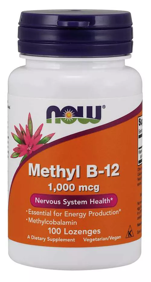 Now® Foods NOW Metyl B12, 1000 ug, 100 pastylek do ssania