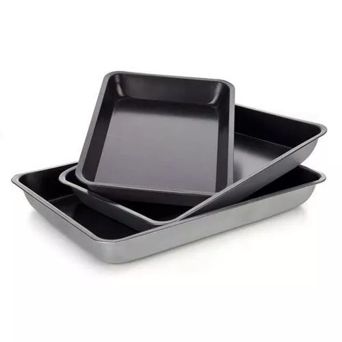 Banquet Zestaw blach do pieczenia z powierzchnią  nieprzywierającą CULINARIA, 3 szt.